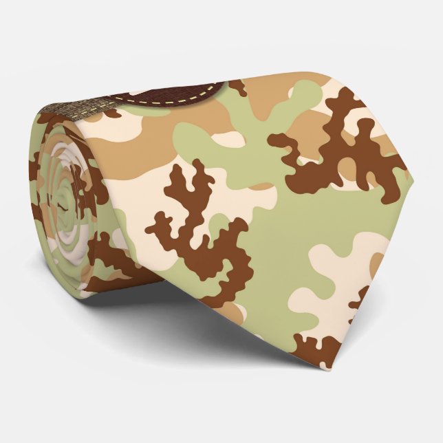 Desert camouflage tie (Rolled)