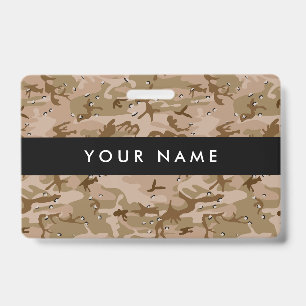Desert Camouflage With Pebbles, Military, Army Badge