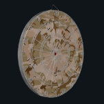 Desert Camouflage With Pebbles, Military, Army Dartboard<br><div class="desc">gant, stylish and sophisticated desert camouflage pattern in brown and green colour. This pattern is also known as chocolate-chip camouflage and cookie dough camouflage. Modern and trendy gift, perfect for the military lover in your life.</div>