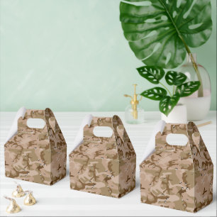 Desert Camouflage With Pebbles, Military, Army Favor Box