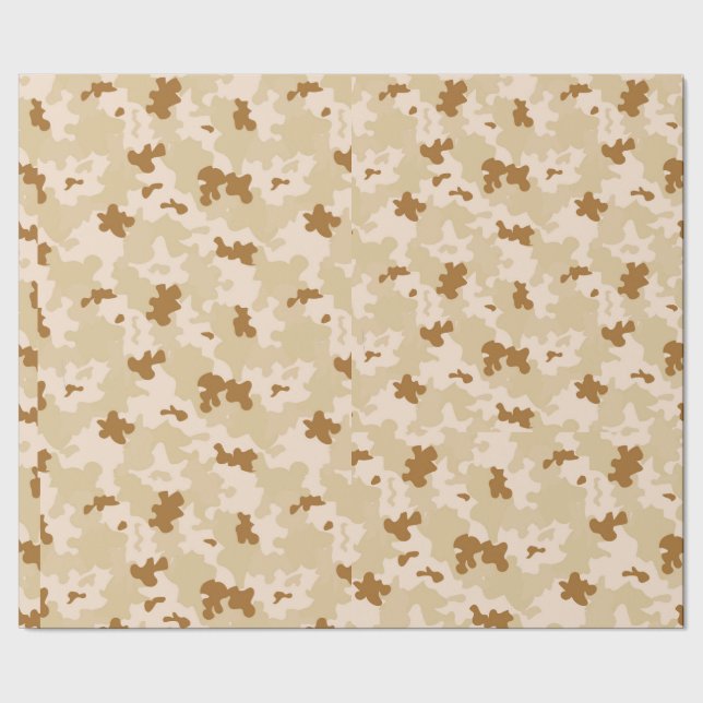 Desert Camouflage Wrapping Paper (Seam)