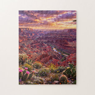 Desert Canyon at Sunrise Jigsaw Puzzle