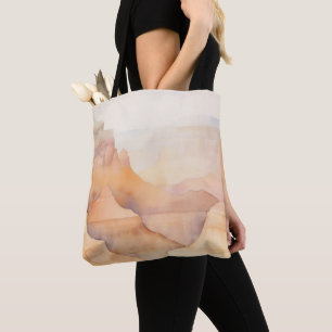 Desert Canyon Watercolor Tote Bag