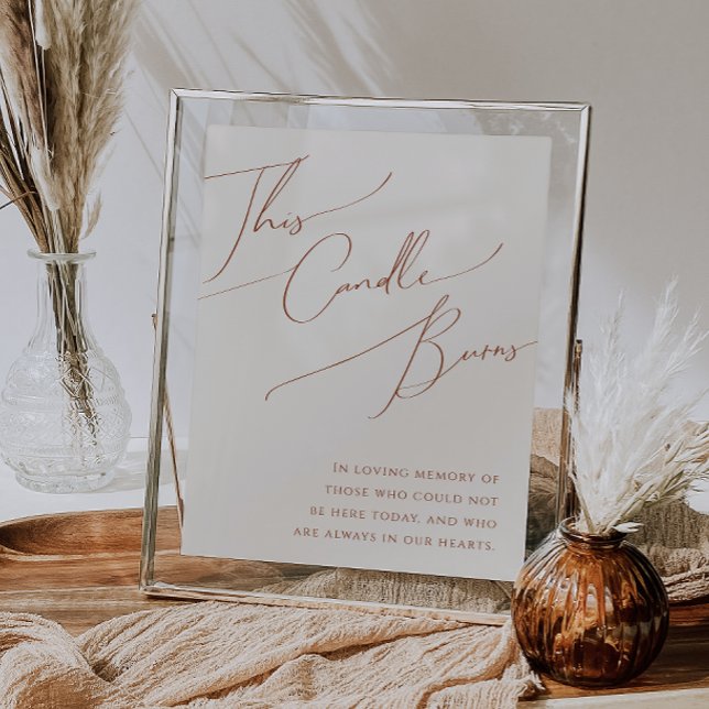 Désert Capricieux | Bougie Beige Brûle Affiche (Créateur téléchargé)