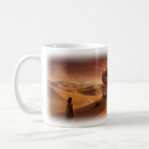 Desert Chameleon Mirage Sunset Fantasy Mug