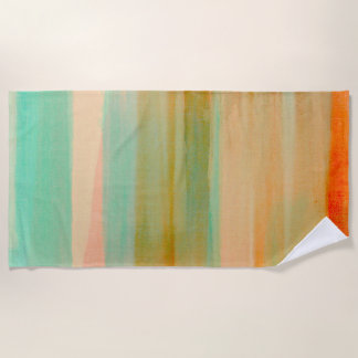 Desert Colors Southwest Sunset Aqua Orange  Beach Towel