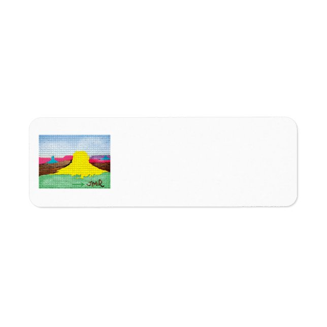 Desert Colourful return address label (Front)