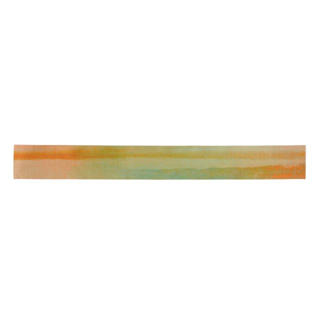 Desert Colours Southwest Sunset Aqua Orange      Satin Ribbon (Front)