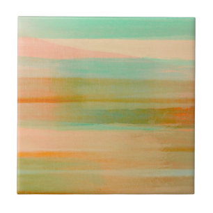 Desert Colours Southwest Sunset Aqua Orange    Tile