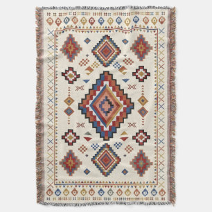 Desert Confetti Nomad – Vibrant Tribal Moroccan Throw Blanket