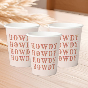 Desert Cowgirl Last Rodeo Paper Cups