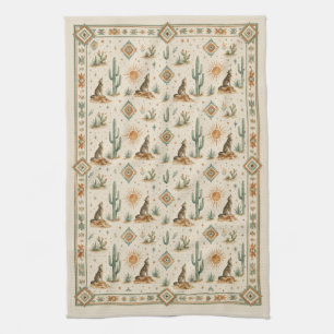 Desert Coyote Southwest Kitchen Style Towel