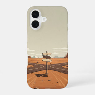 Desert Crossroads iPhone 16 Case