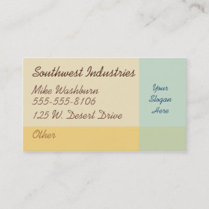 Desert Dawn Business Card