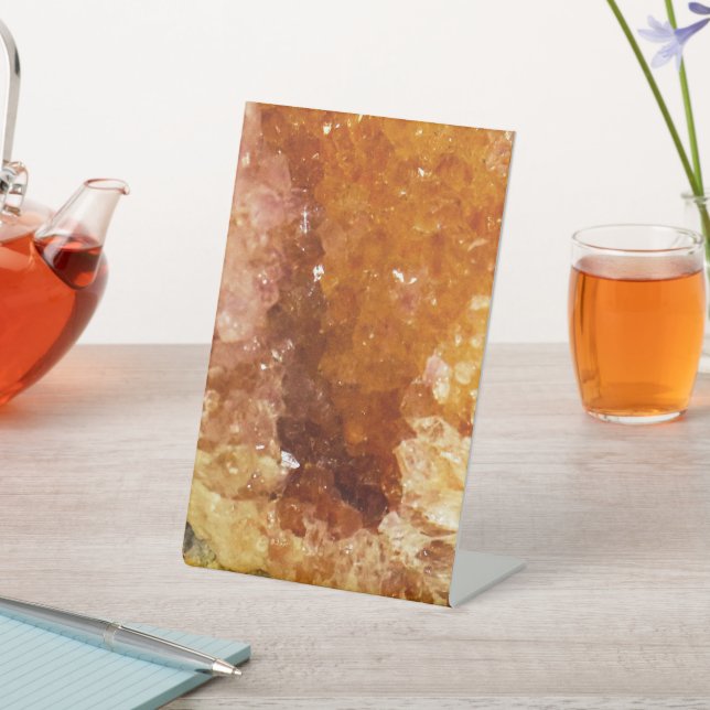 Desert Dawn Crystals  Pedestal Sign (In SItu)