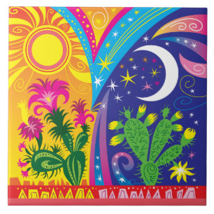 Desert Day and Night Tile