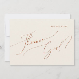 Désert de Whimsical   Carte fille Fleur Beige