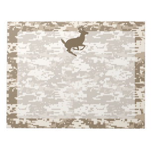 Desert Digital Camouflage Deer Camo Pattern Notepad