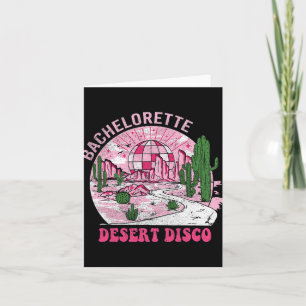 Desert Disco Bachelorette Party Western Cowgirls B Card
