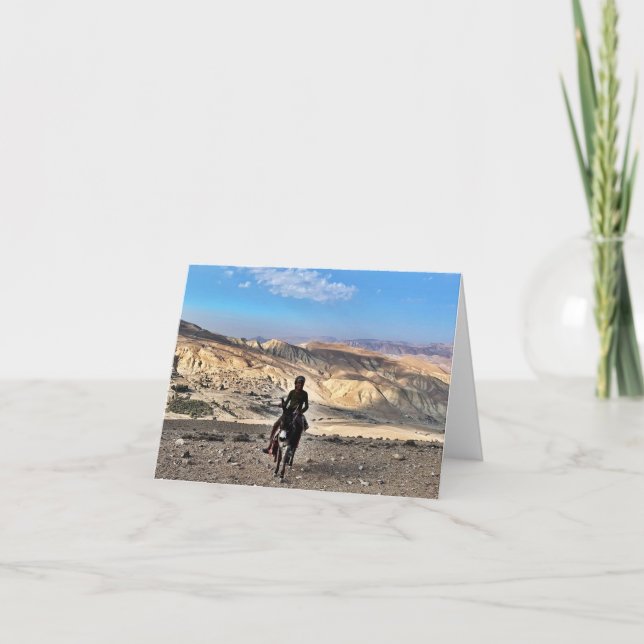 Desert Donkey Thank You Card (Front)
