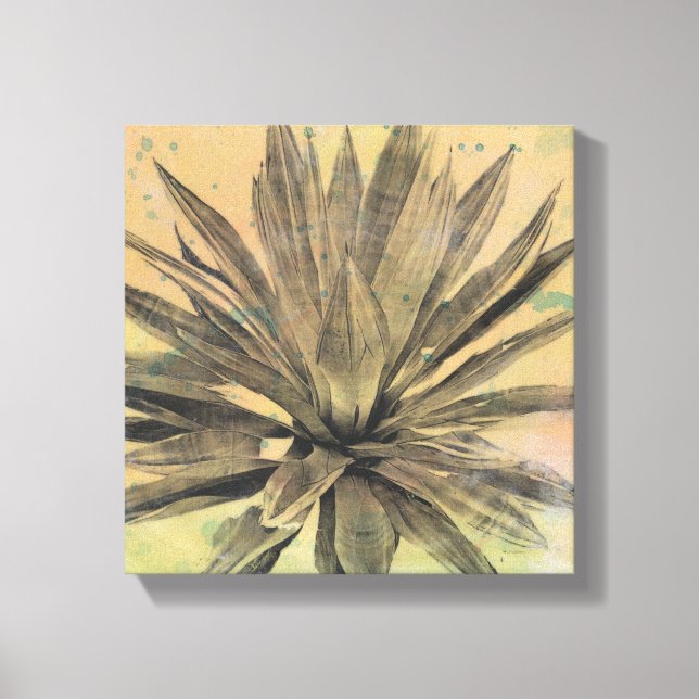 Desert Dreams | Green Plant Canvas Print (Front)