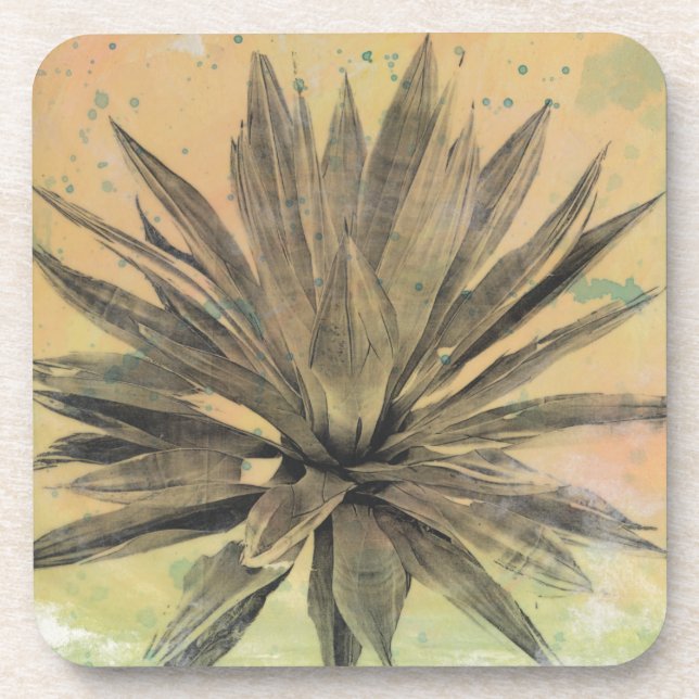Desert Dreams | Green Plant Coaster (Front)