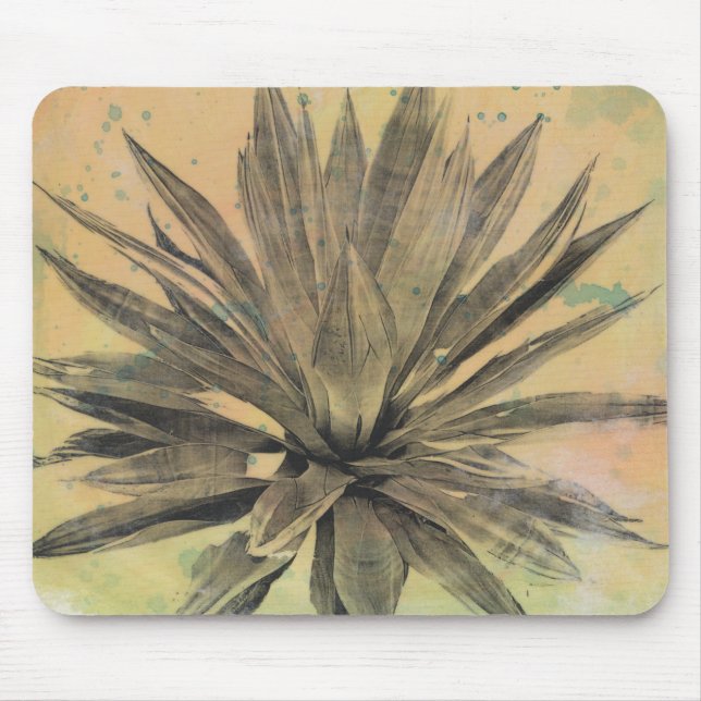 Desert Dreams | Green Plant Mouse Pad (Front)