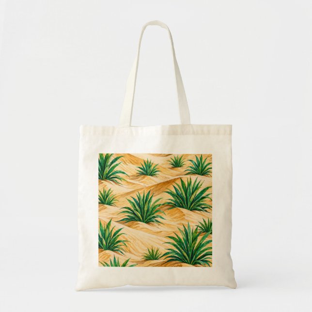 Desert Dunes Agave Pattern Tote Bag (Front)