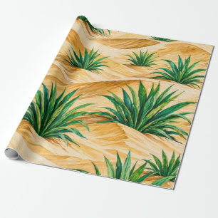Desert Dunes Agave Pattern Wrapping Paper