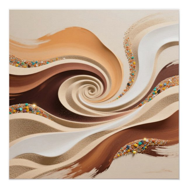 Desert Dunes Art Poster (Front)