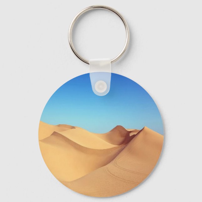 Desert dunes photo keychain (Front)