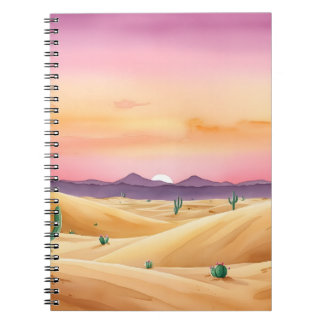 Desert Dunes Twilight Notebook