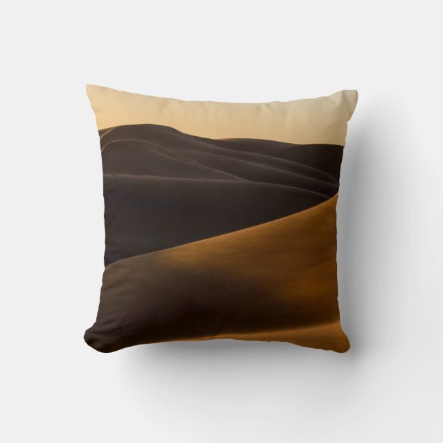 DESERT DURING SUNSET THROW PILLOW (Front)