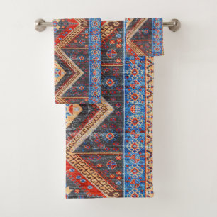 Desert Echoes: Southwestern Boho Heritage Bath Towel Set