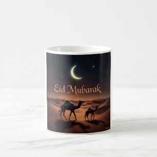 Desert Eid Mubarak Night Design Coffee Mug