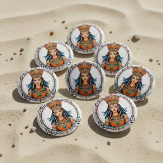 Desert Empress 1 Inch Round Button