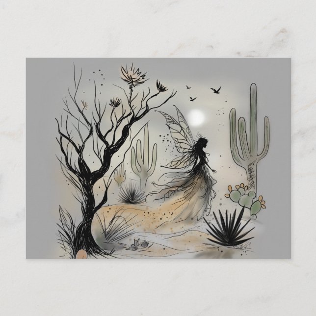 Desert Fairy Postcard (Front)