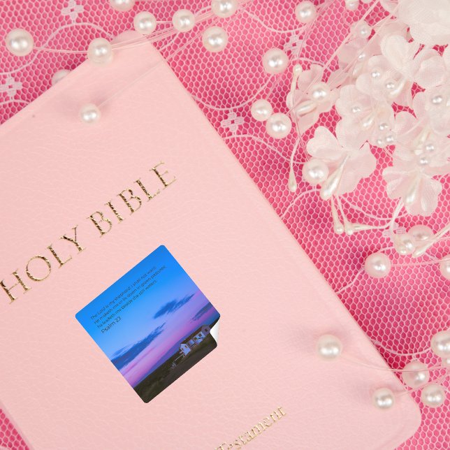 Desert Faith Collection – Psalm 23:1-2 Sticker (Créateur téléchargé)