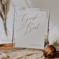 Désert fantaisiste | Panneau de livre d'or beige