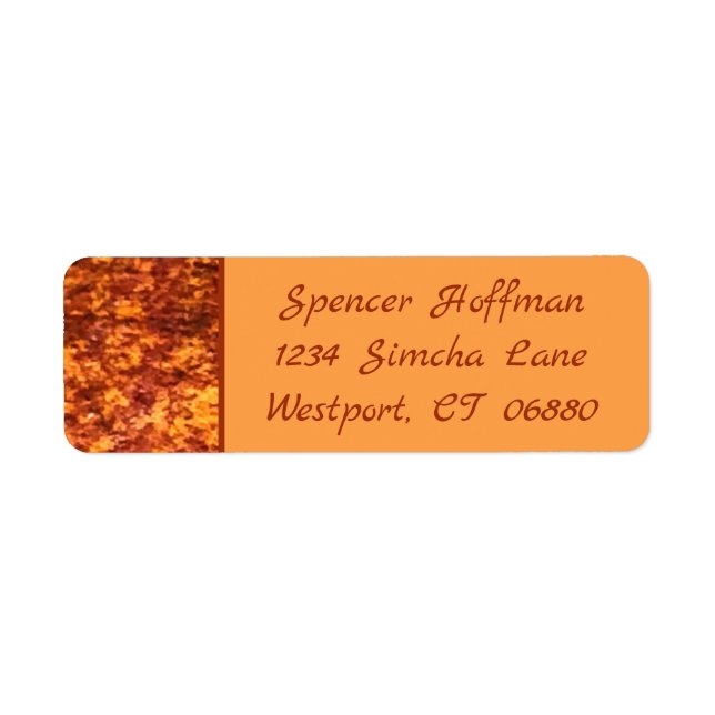 Desert Flame Camo Return Address Labels (Front)