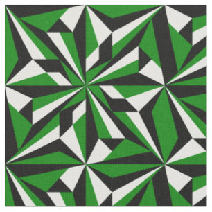 Desert Flowers in Green Fabric