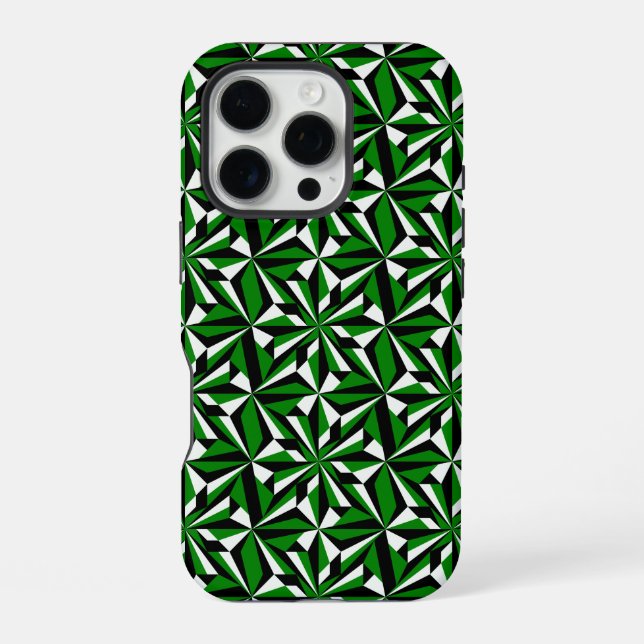 Desert Flowers in Green iPhone Case (Back)
