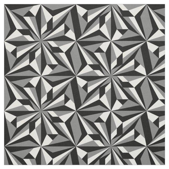Desert Flowers in Grey Fabric (Swatch)