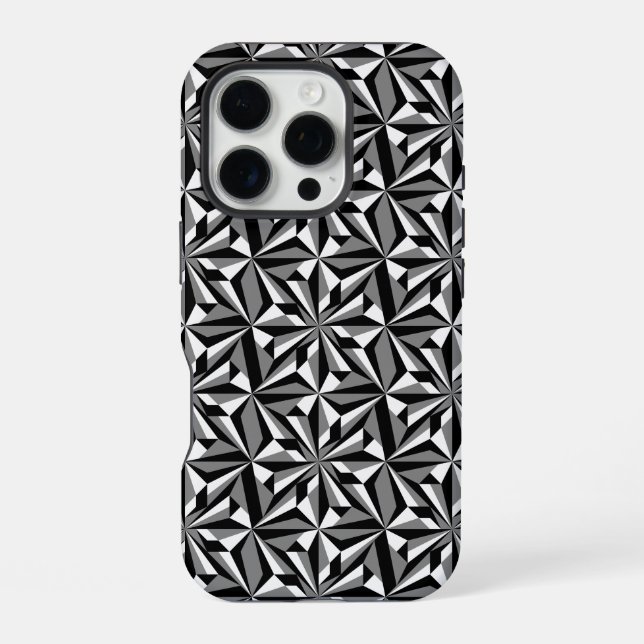 Desert Flowers in Grey iPhone Case (Back)