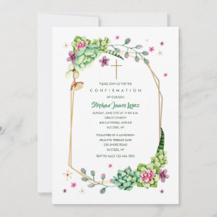 Desert Flowers Religious Invitation