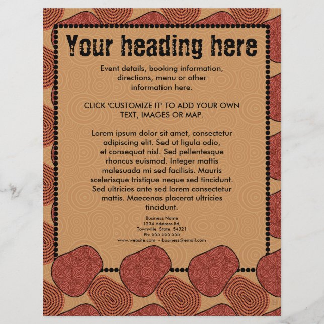 Desert, flyer (Front)