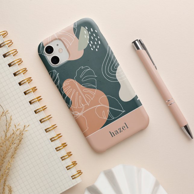 Desert & Forest Boho Tropical Monstera Leaf iPhone 16 Case (Creator Uploaded)