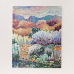 Desert Glory- Cool & Colourful Landscape Painting Jigsaw Puzzle
