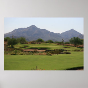 Desert Golf Poster