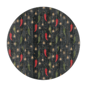 Desert Holiday Chili Pepper Entertaining Cutting Board